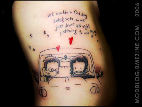 These song lyrics I think were done by Shauncey Fury at Bombshell Tattoos