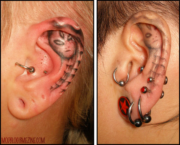 Cia recently had this tattoo done on her ear by her coworker Jrgen at 