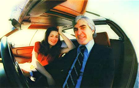 John Delorean with his daughter Christina who US government agents