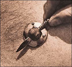 nipple piercing sword