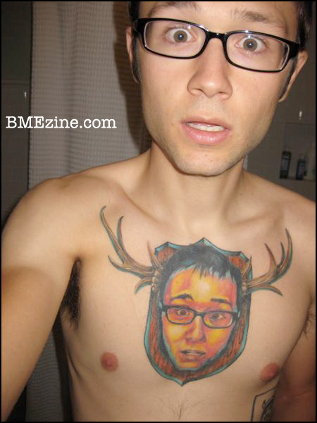 IAM: Cuntcumber, self-portrait (with antlers)